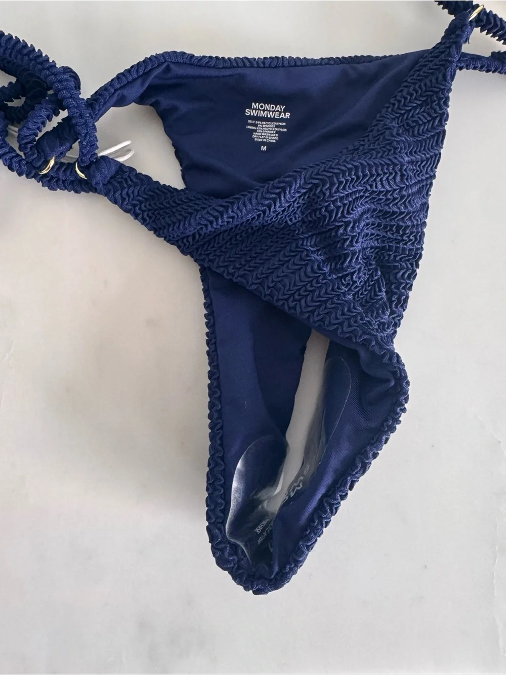 Monday Swimwear Hanalei Bottom in Midnight Crinkle